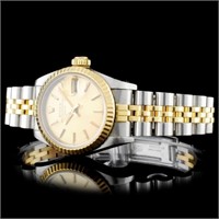 Champagne Ladies Rolex YG/SS DateJust Watch