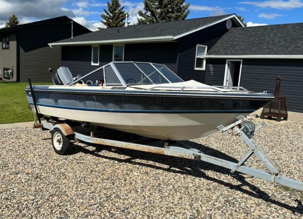 1987 Edson Boat 16Ft & Bergen Trailer - Shows