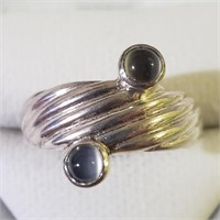 $160 Silver Cat'S Eye Ring