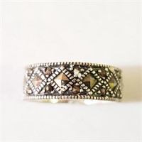 $100 Silver Marcasite Ring