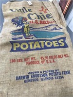 Little Chief burlap potato sacks, set of 4