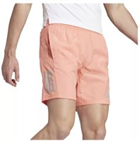 2XL 5", adidas Mens OWN The Run Short Men Coral