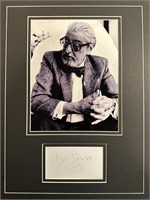 Dr suess Custom Matted Autograph Display