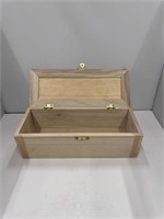 Wooden Rectangle Decoartive Box w/ Latching Lid