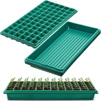 Domensi Seed Starter Kit 72 Cell Seedling Trays an