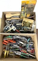 (2) Boxes Of Tools & Accessories Wiss Craftsman