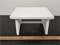 Small White Painted Stool