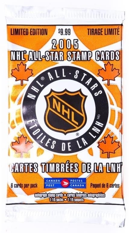 2005 Limited Edition NHL All Stars Stamp Cards Sea