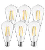 Brightown LED Edison Light Bulbs,6Pcs Vintage 6 Wa