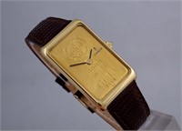 Corum 15 Gram Swiss Ingot 18K Gold Manual Watch
