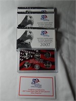 (3) US Mint State Quarters Silver Proof Sets