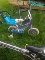 Small girls mongoose bike with training wheels