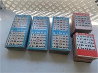 Box of Vintage Bingo Hard Boards
