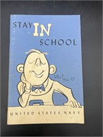 Stay In School 1951 United States Navy booklet