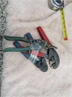 Lot of 3 Pairs Various Pruners, Cable Pliers