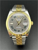 Rolex Datejust Wimbledon 41 MM 18k Watch