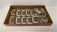 Tray Lot of C-Clamps