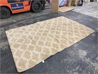 109x71 inch fluffy area rug  (new condition)