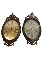 Waltham Brass Picture Frame Clocks