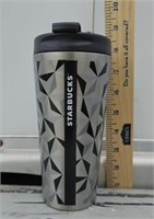Starbucks 2014 Stainless Steel Black/Gray Tumbler