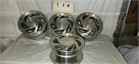 4 Chevy Tire Rims, Measurements in pictures