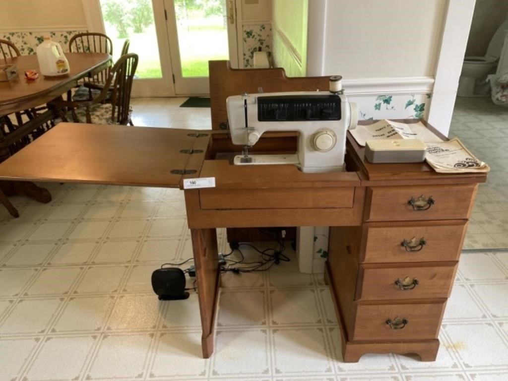 JC Penney Sewing Machine with Cabinet