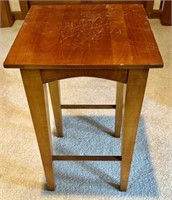Craftsman Style Side Table. Has Surface Scratches