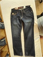 Cinch 32x34 Ian Mid Rise Slim Boot Cut Jeans