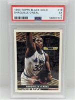1993 Topps Gold Shaquille O'Neal 18 PSA 5