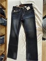 Cinch 32x36 Ian Mid Rise Slim Boot Cut Jeans