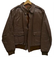 WWII Roughwear Co. A-2 Leather Flight Jacket Sz42