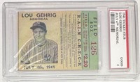 Lou Gehrig RP Ticket
