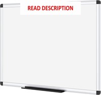 VIZ-PRO Magnetic Dry Erase Board  36 X 24