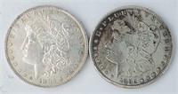 1882-O & 1882 Morgan Silver Dollars