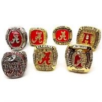 Alabama Crimson Tide 7 Championship Rings NEW