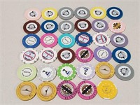 35 Roulette Casino Chips