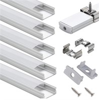 $36 3.3’ LED Aluminum Channel with Cover 6PK