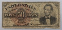 1863 50 Cent Fractional Note