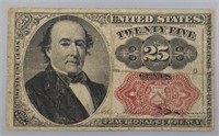 1874 Twenty Five Cent Fractional Note