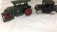 Cast iron steam roller & truck