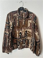 Vintage Wind Breaker Jacket Animal Print