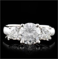 14K White Gold 2.14ctw Diamond Ring