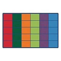 Carpets for Kids 4034 Colorful Rows Seating Rug -