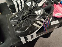 New pair Adidas men's cleats, size 8.5