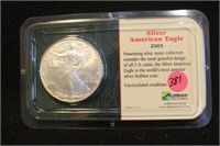 2005 1oz .999 Pure Silver Eagle