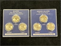 Rhode Island & Maine Statehood Quarter Sets
