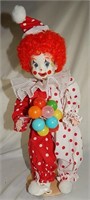 Vintage Very Colorful Clown Doll