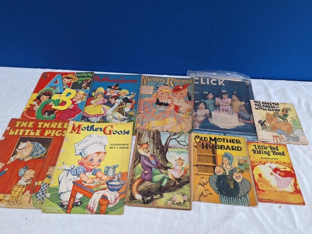 1940s Children Nursery Rhyme Books
