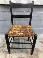 ANTIQUE WOVEN SEAT CHAIR