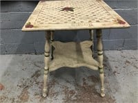 ANTIQUE TWO TIER TABLE